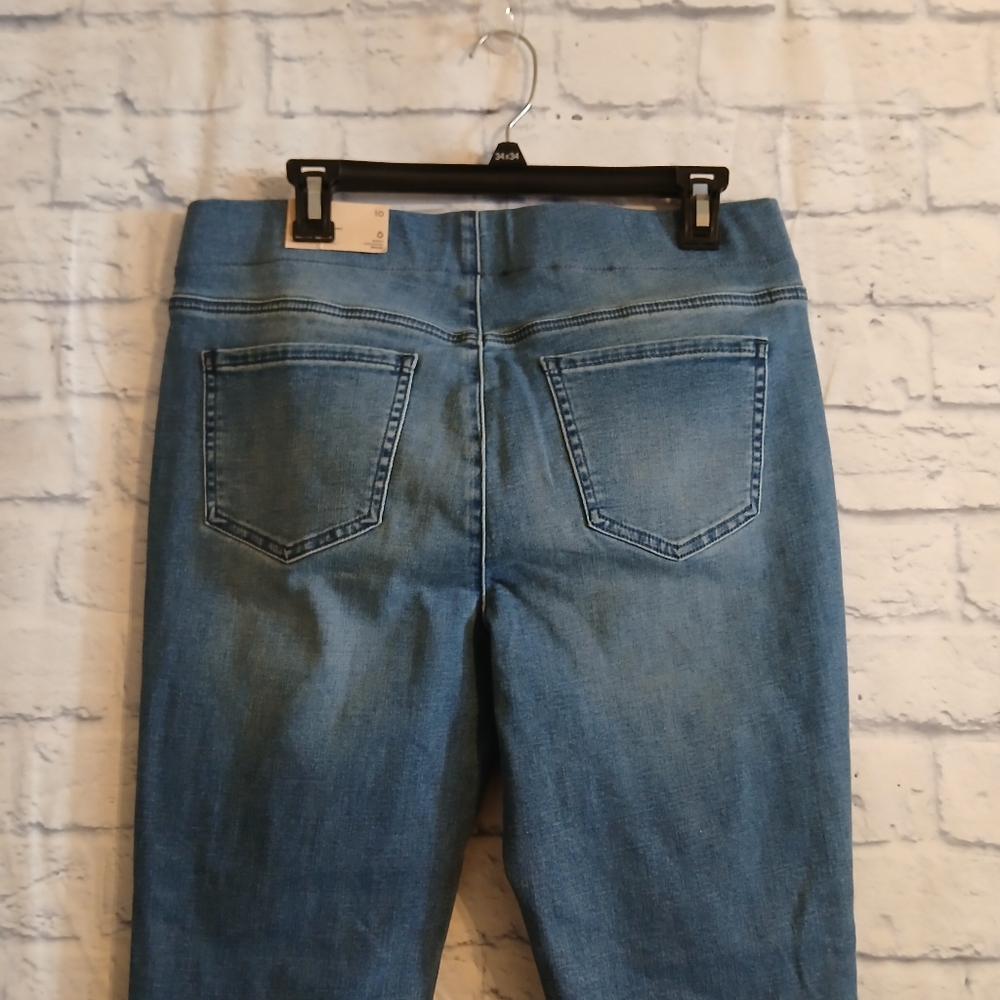NYDJ Pull-On Skinny Ankle Jean Medium Wash Comfort Stretch NWT Sz 10 - Picture 7 of 9